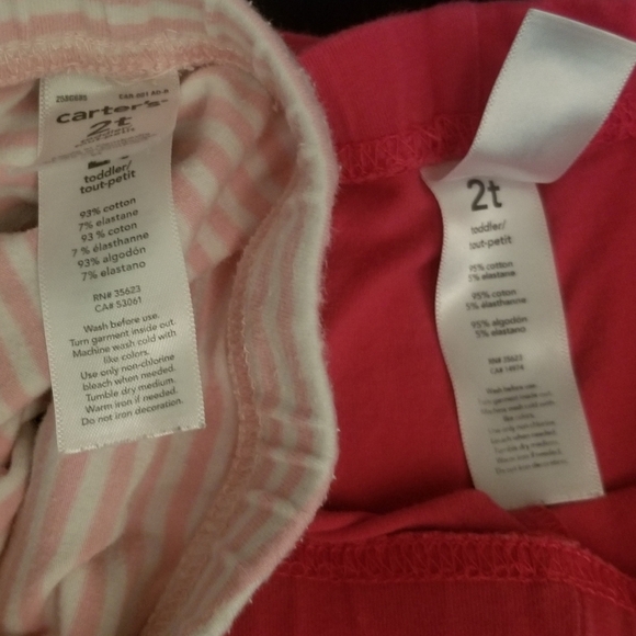 4 cute pairs of 2T Carter's pants, VGUC - Picture 7 of 9